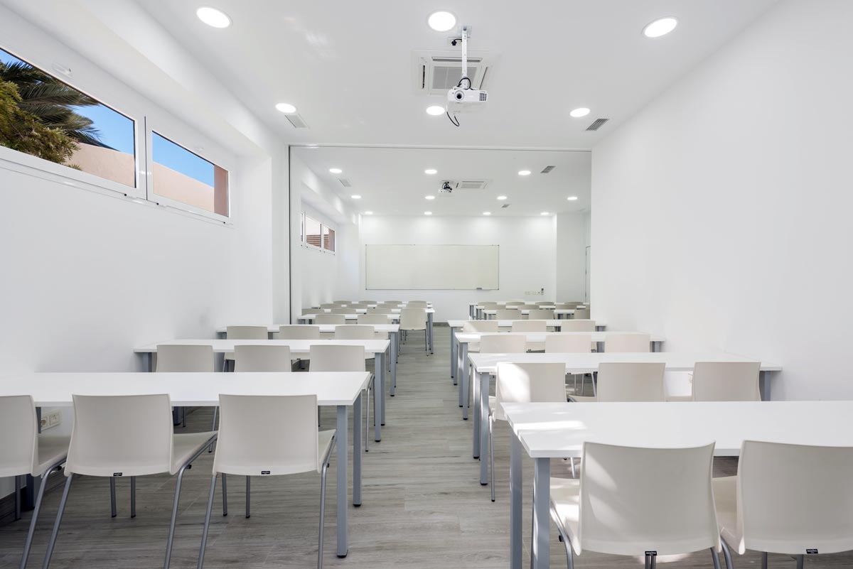 Aula equipada
